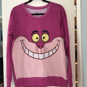 Disney Cheshire Cat Face Sweater